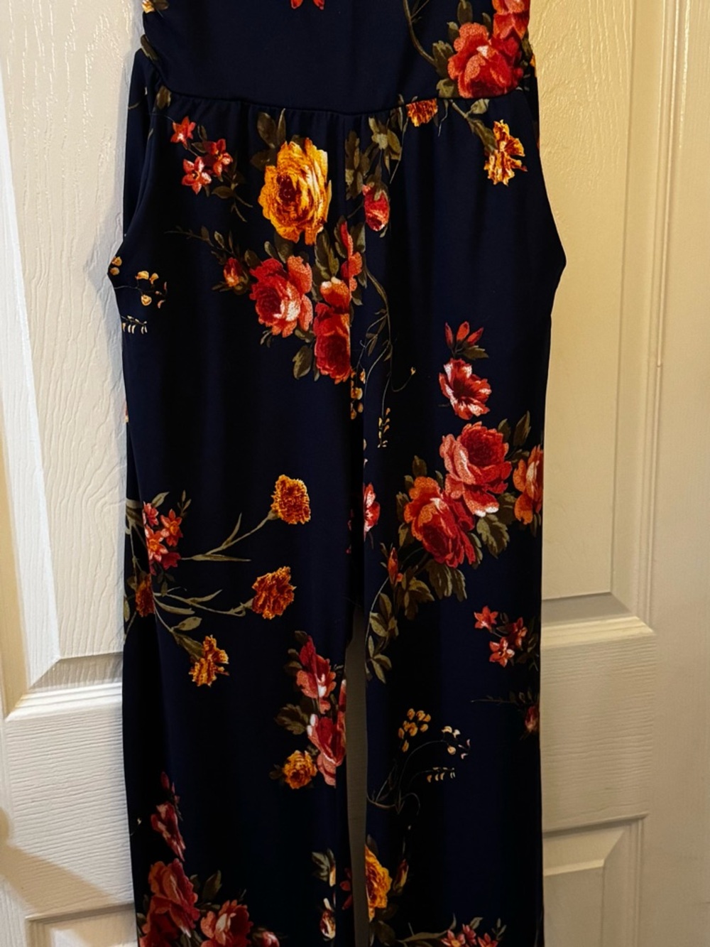 Navy Floral Jumpsuit/Romper